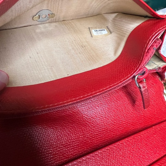 CHANEL RED CALFSKIN CROSSBODY WOC - Picture 9 of 9